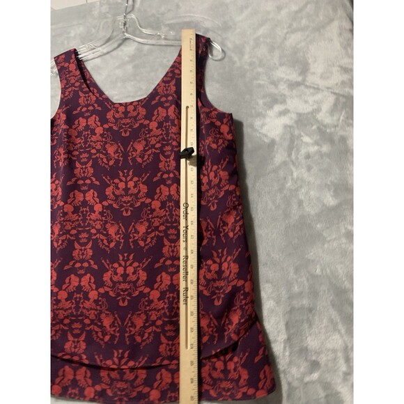 Cabi Shirt Womens Small Purple Red Cameo Sleeveless Tank Top Layered Y2K Whimsy - Picture 16 of 16